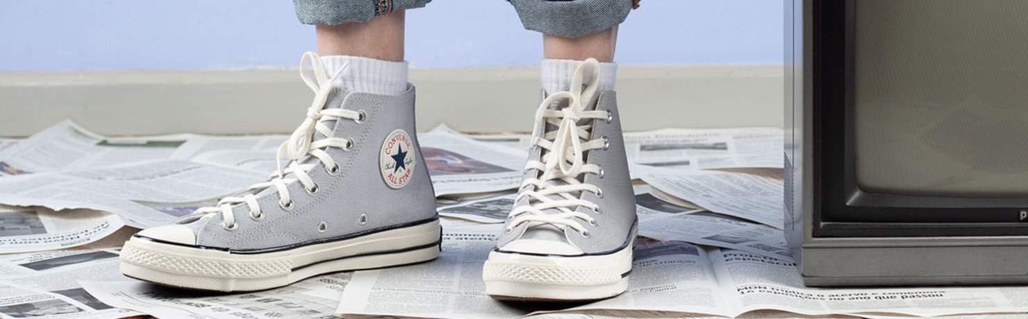 Tenis Cano Alto Couro Converse All Star Original