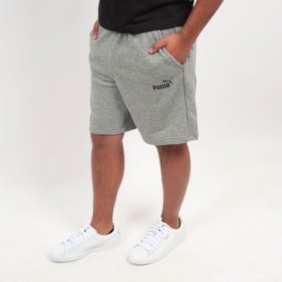 Bermuda Puma Masculina Moletom ESS Sweet 10 TR Cinza 85176903 Bermuda Puma Masculina Moletom ESS Sweet 10 TR Cinza 85176903
