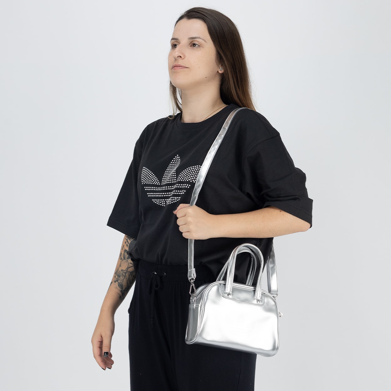 Bolsa adidas Adicolor BB XS Silver Metallic KD7839