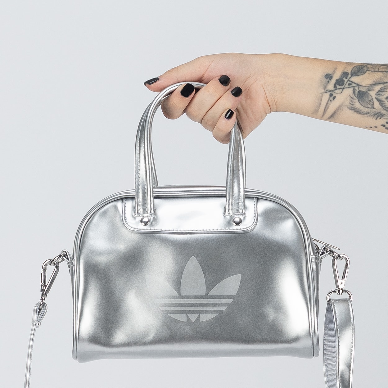 Bolsa adidas Adicolor BB XS Silver Metallic KD7839