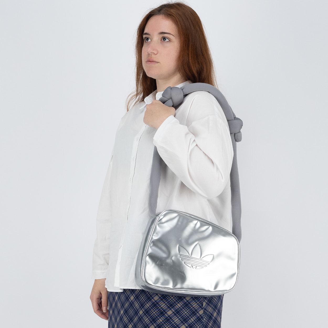 Bolsa adidas Airliner Silver Metallic JC6016