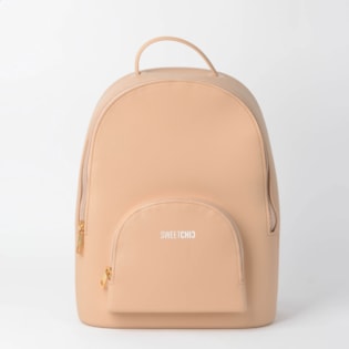 Bolsa Mochila Sweet Chic Holanda Básica Bege 5283 Bolsa Mochila Sweet Chic Holanda Básica Bege 5283