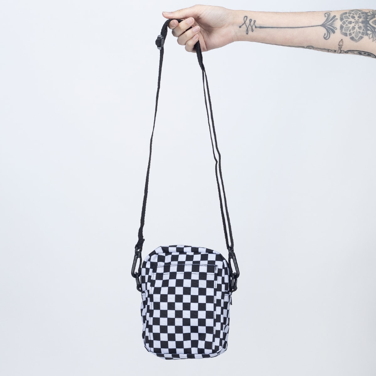 Vans Go Getter Black & White Checkered Crossbody Bag