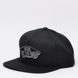 Boné Vans Classic Patch Snapback Black VN000TLSBLK Boné Vans Classic Patch Snapback Black VN000TLSBLK