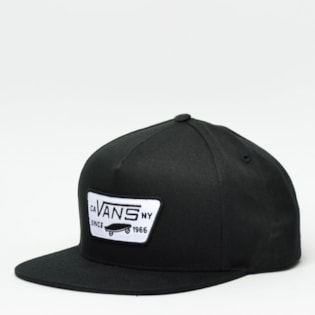 Boné Vans Snapback Full Patch Black VN-0QPU9RJ Boné Vans Snapback Full Patch Black VN-0QPU9RJ