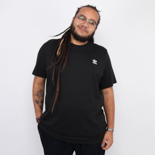 Camiseta Adidas Masculina Essential Tee Black FM9969 Camiseta Adidas Masculina Essential Tee Black FM9969