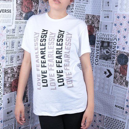 Camiseta Converse Love The Progress 2.0 Relaxed Tee White 10019658-A02