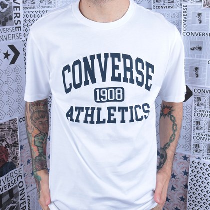Camiseta Converse Varsity SS Tee White 10019071-A02