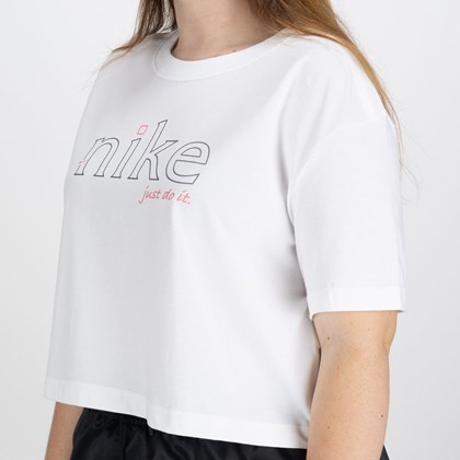 Camiseta Nike Loose Fit Crop White DV9947-100