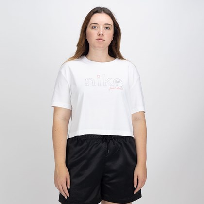 Camiseta Nike Loose Fit Crop White DV9947-100