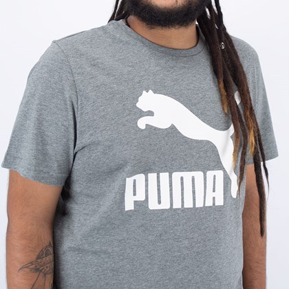 Camiseta Puma Classics Logo Medium Gray Heather 597740-03