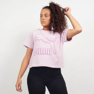 Camiseta Puma Downtown Structured Top Rosa 57672846 Camiseta Puma Downtown Structured Top Rosa 57672846