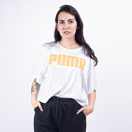Camiseta Puma Feminina Rebel Fashion Tee White 58130802