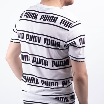 Camiseta Puma Masculina Amplified Tee White 58042702