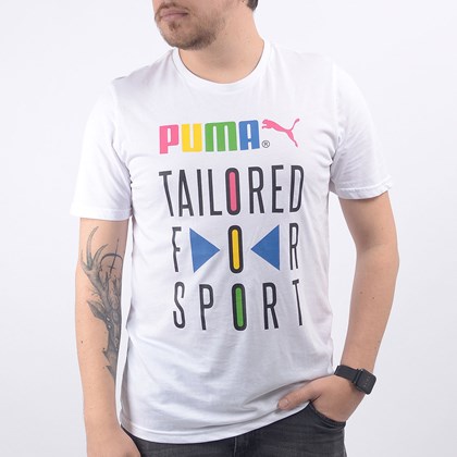 Camiseta Puma Masculina Graphic Tee TFS White 59716702