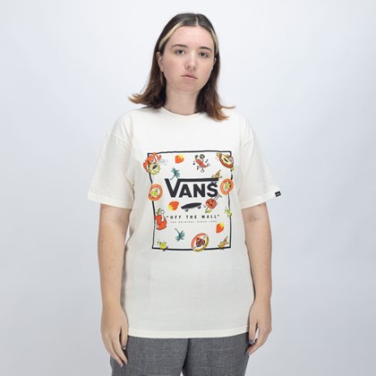 Camiseta Vans Classic Print Box Antique White VN0A5E7YBUT