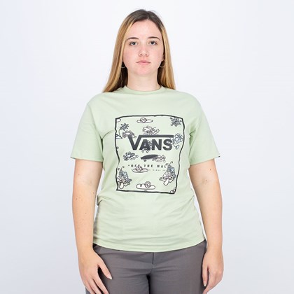 Camiseta Vans Classic Print Box Celadon Green VN0A5E7YYSJ