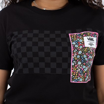 Camiseta Vans Liberty Fabrics Tee Black Checkerboard VN0A5FSEZE9