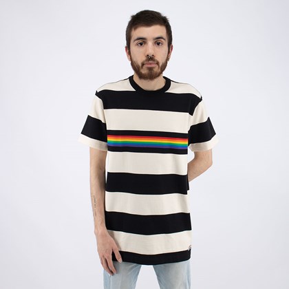 Camiseta Vans Pride Collection Rugby Stripe Shirt Antique White VN0A5E71ZHJ