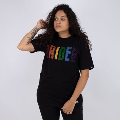Camiseta Vans Pride Collection T Shirt Black VN0A5E7TBLK