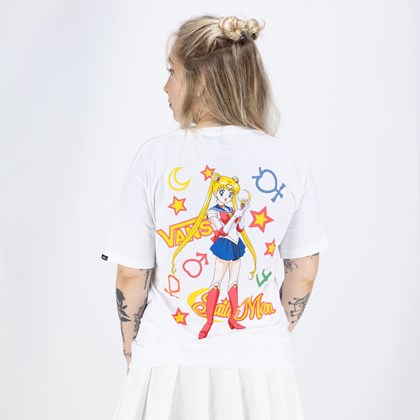 Camiseta Vans Sailor Moon Graphic SS White VN0000A5WHT
