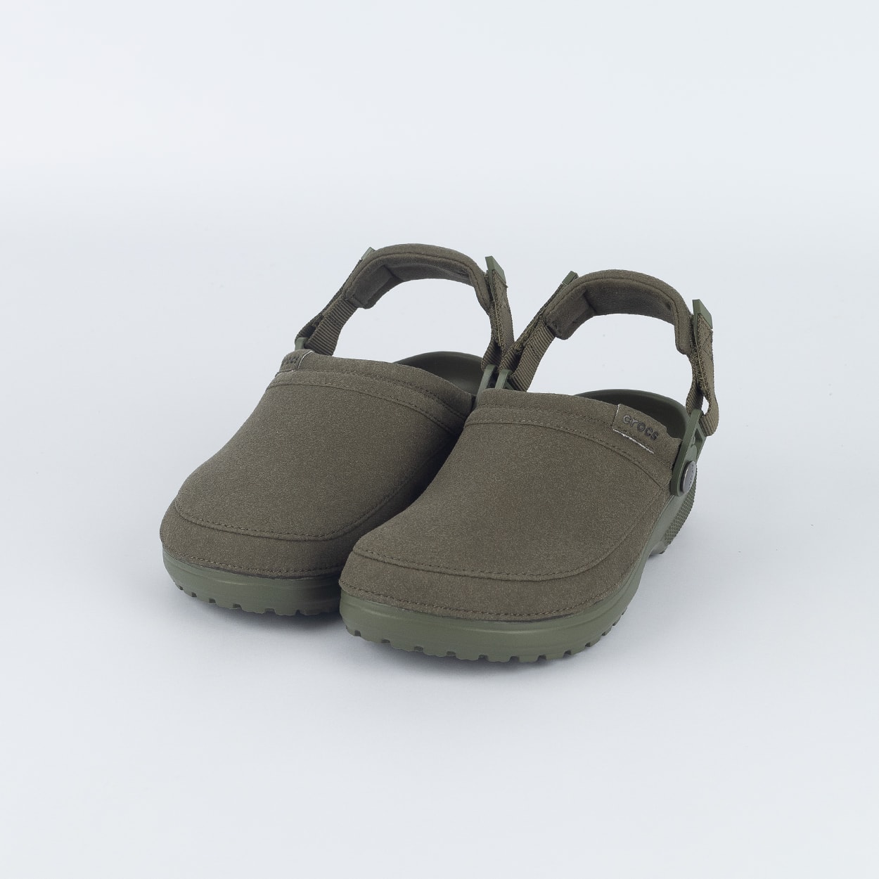 セット③ Clog Crocs Classic Crafted Vegan Suede CG Army Green 211930-309