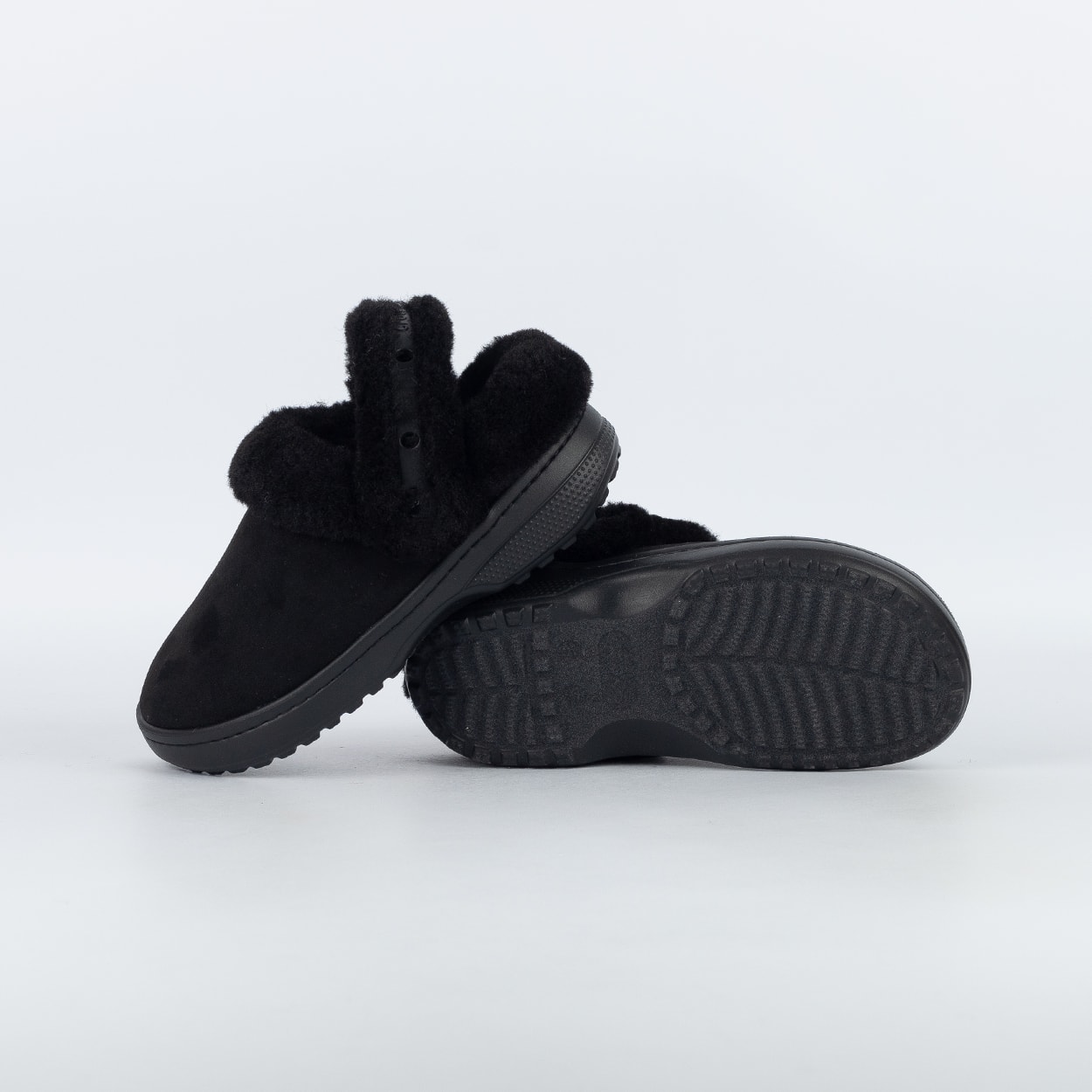 Clog Crocs Classic Unfurgettable Vegan Suede Black 212106-001