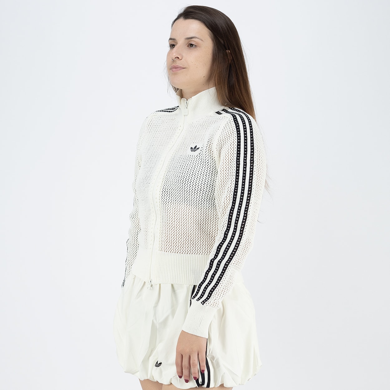 Jaqueta adidas Crochet TT Off White KC6496