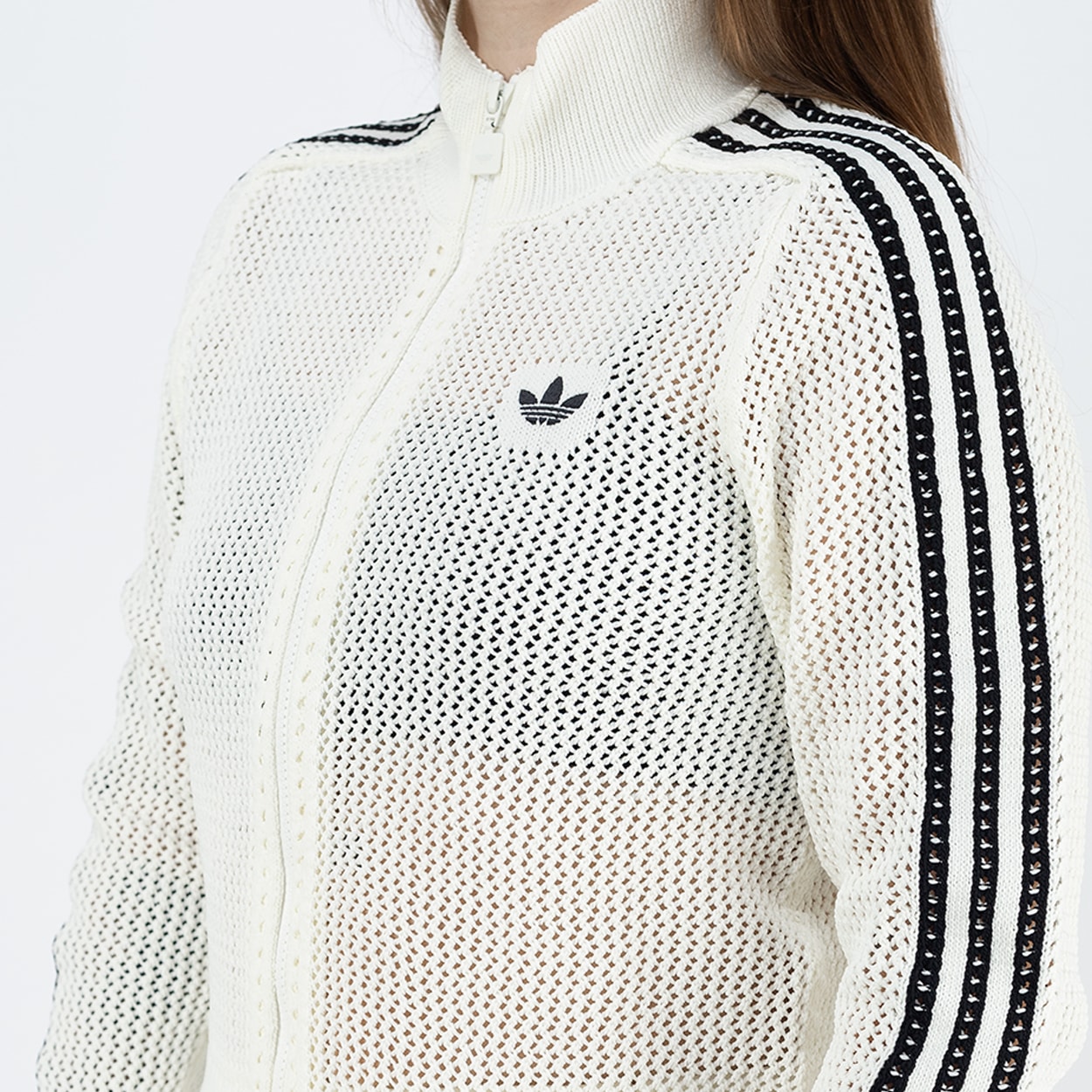 Jaqueta adidas Crochet TT Off White KC6496