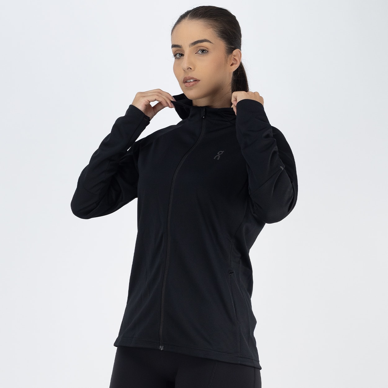 Jaqueta On Climate Zip Hoodie W Black 1WE10330553