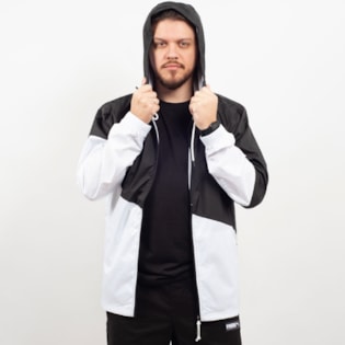 Jaqueta Puma Corta Vento Masculina A C E Windbreaker Preto Branco 51735402 Jaqueta Puma Corta Vento Masculina A C E Windbreaker Preto Branco 51735402