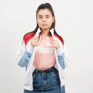 Jaqueta Puma Feminina Retro Track Jacket Branco 57651102 Jaqueta Puma Feminina Retro Track Jacket Branco 57651102