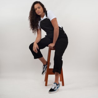 Macacão Vans Framework Overall Black VN0A3PD1BLK Macacão Vans Framework Overall Black VN0A3PD1BLK