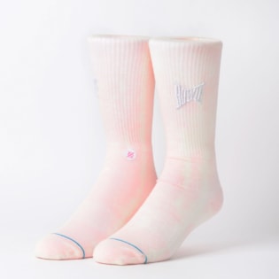Meia Stance Bowie Let s Dance White M546C18LET-WHT Meia Stance Bowie Let s Dance White M546C18LET-WHT