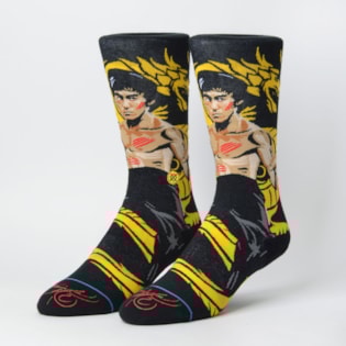 Meia Stance Bruce Lee Dragon Black M545D18FRA Meia Stance Bruce Lee Dragon Black M545D18FRA