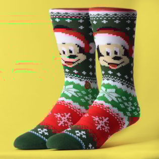 Meia Stance Disney Mickey Claus Multi U545D19MIC-MUL Meia Stance Disney Mickey Claus Multi U545D19MIC-MUL