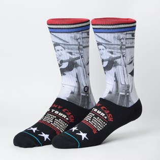 Meia Stance Johnny Cash On Tour Black M556D18CAS Meia Stance Johnny Cash On Tour Black M556D18CAS