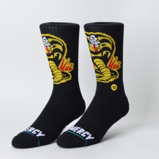 Meia Stance Karatê Kid Cobra Kai Black M556B18COB Meia Stance Karatê Kid Cobra Kai Black M556B18COB