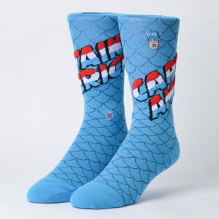 Meia Stance Marvel Captain America Blue M546D18CAP-BLU Meia Stance Marvel Captain America Blue M546D18CAP-BLU