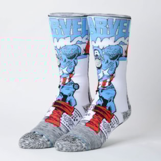 Meia Stance Marvel Captain America Comic Grey M546D18CAA-GRY Meia Stance Marvel Captain America Comic Grey M546D18CAA-GRY