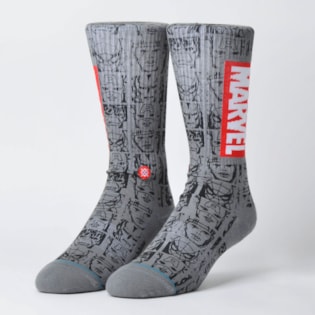 Meia Stance Marvel Icons Grey M546D18MAR-GRY Meia Stance Marvel Icons Grey M546D18MAR-GRY