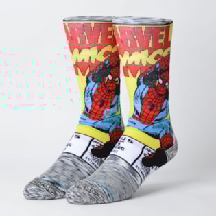 Meia Stance Marvel Spiderman Comic Grey M546D18SPI-GRY Meia Stance Marvel Spiderman Comic Grey M546D18SPI-GRY