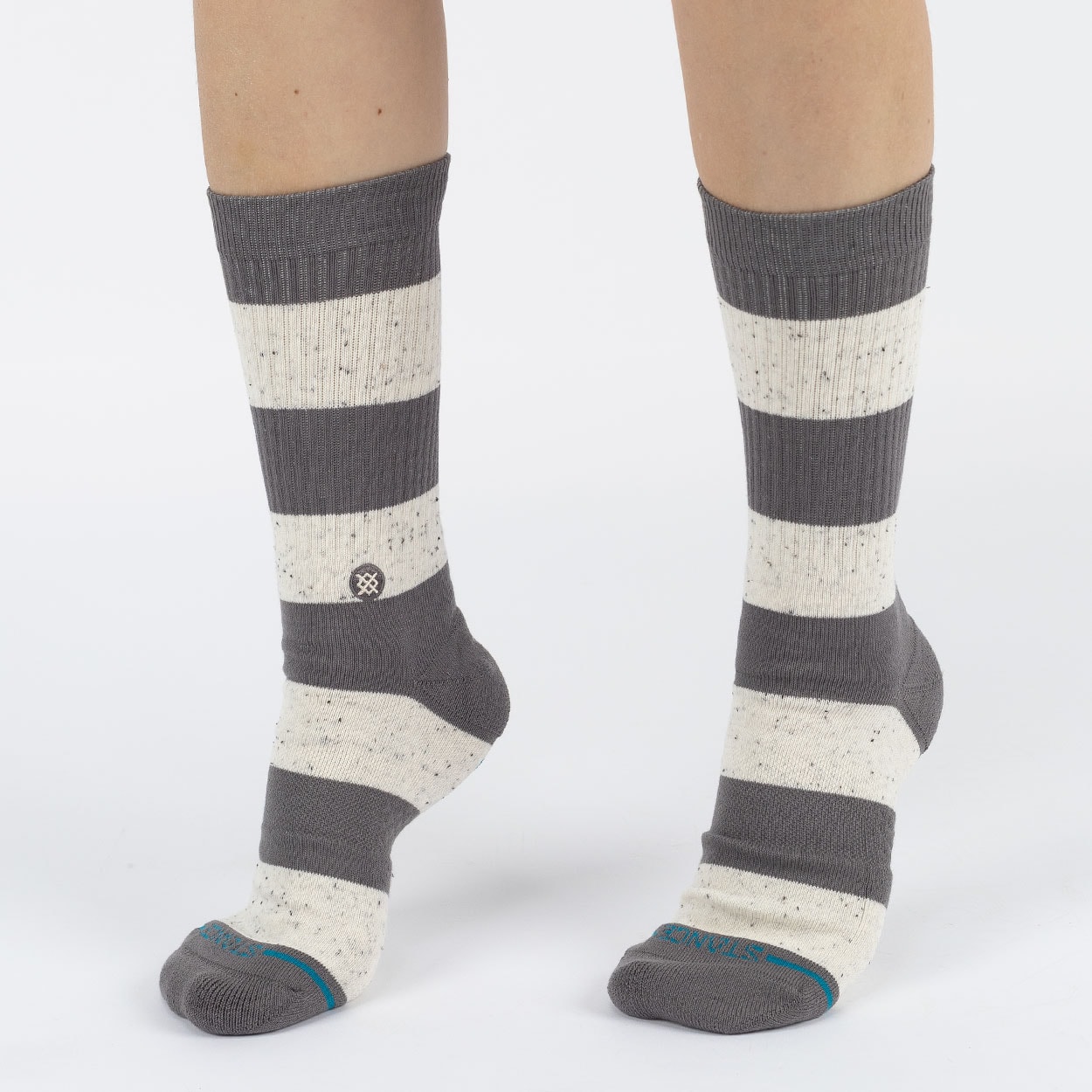 Meia Stance Nep Stripe Crew Grey A556D25NEP-GRY