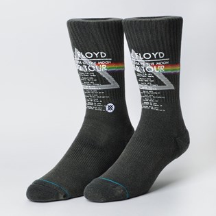 Meia Stance Pink Floyd 1972 Tour Black M556D18TOU Meia Stance Pink Floyd 1972 Tour Black M556D18TOU