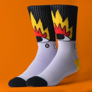 Meia Stance Ricardo Cavolo Fire And Eyes Multi U556D19FIR-MUL Meia Stance Ricardo Cavolo Fire And Eyes Multi U556D19FIR-MUL