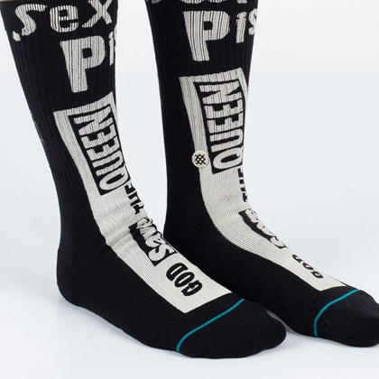 Meia Stance Sex Pistols God Save The Queen Infiknit Black A556A22GOD-BLK