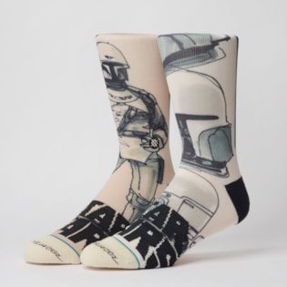 Meia Stance Star Wars Mcquarrie Boba Fett Tan M558B19MBF-TAN Meia Stance Star Wars Mcquarrie Boba Fett Tan M558B19MBF-TAN