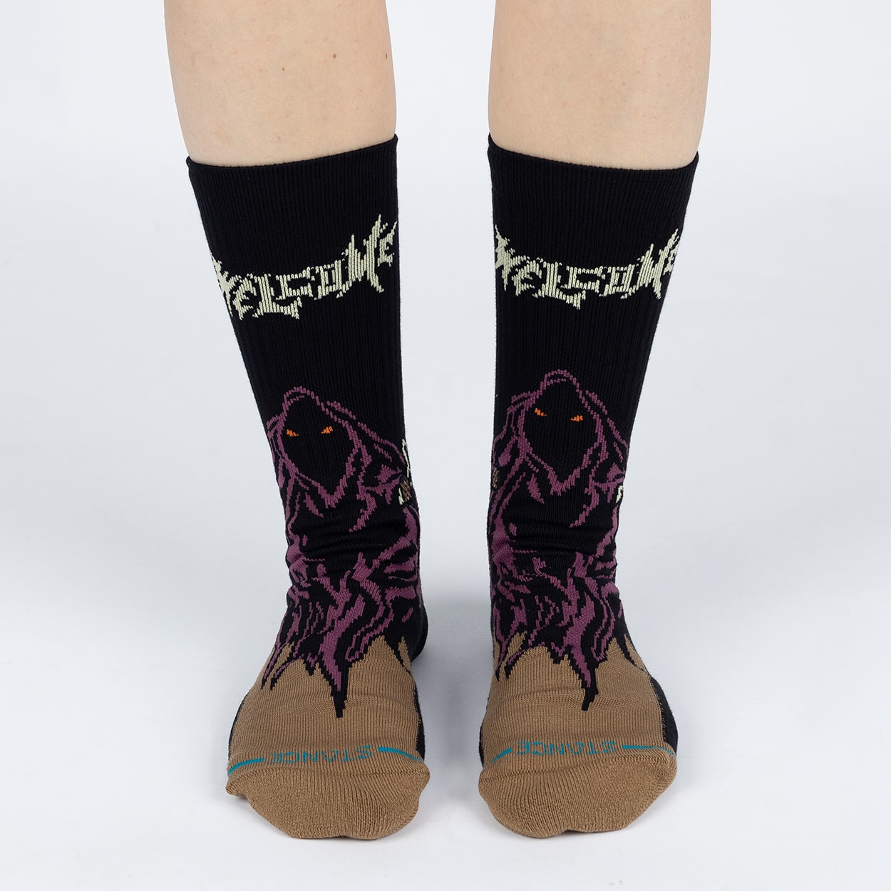 Meia Stance Welcome Skelly Crew Black A556A24WSC-BLK