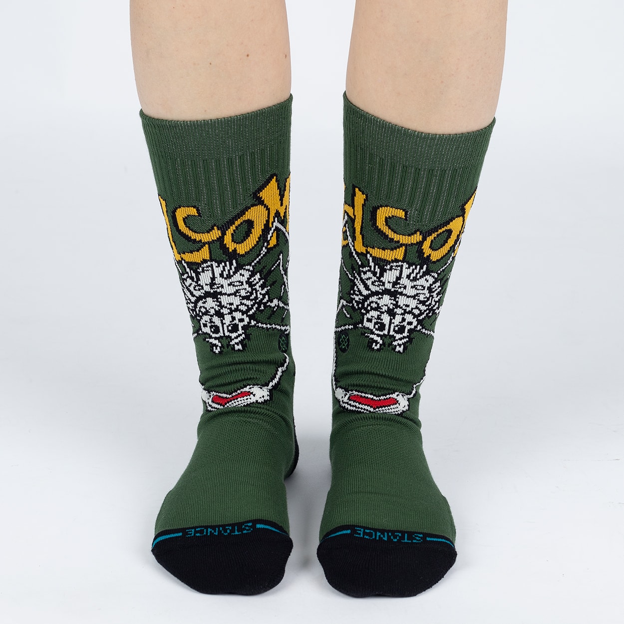 Meia Stance Welcome Wilbur Crew Green A556A24WWC-GRN