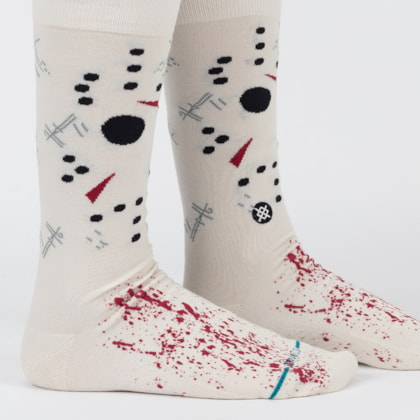 Meia Stance X Friday The 13 Jason Crew White A545C24JAS-WHT